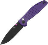 Bestechman Goodboy Button Lock Purple G10 Folding D2 Steel Pocket Knife OPEN BOX