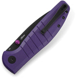 Bestechman Goodboy Button Lock Purple G10 Folding D2 Steel Pocket Knife OPEN BOX