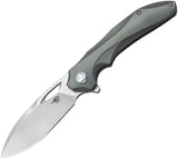 Bestech Knives ESKRA Framelock Grey Folding Knife 1813c