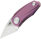 Bestech Knives TULIP Ball Lock Purple Folding Pocket Knife 1912c