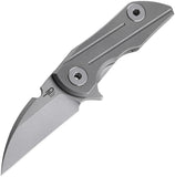 Bestech Knives 2500 Delta Framelock Sandblast Titanium Folding Knife T2006B   - On Sale