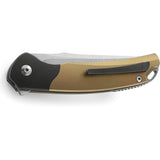 Bestech Knives Supernova Linerlock Gold Titanium Folding Pocket Knife T2111C