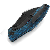 Bestech Knives Lockness Knife Framelock Black & Blue G10 Folding M390 2205D