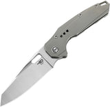 Bestech Knives Nyxie Pocket Knife Framelock Gray Titanium Folding S35VN 2209A