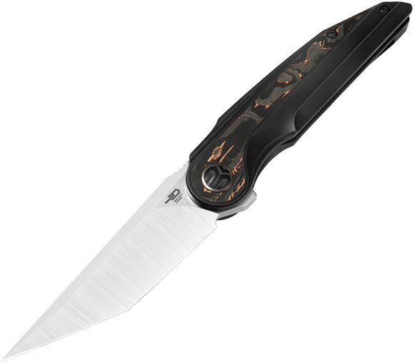 Bestech Knives Blind Fury Black Titanium & Copper CF Folding M390 Knife T2303B