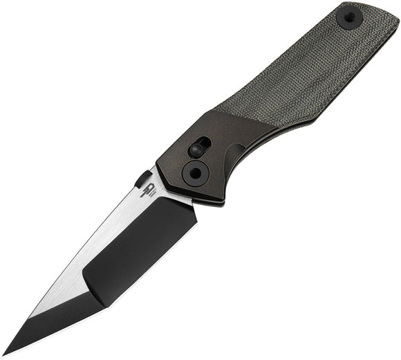 Bestech Knives Cetus Crossbar Lock Titanium & Micarta Folding M390 Knife T2304A