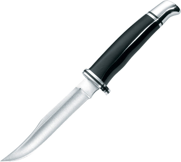 BUCK Knives Woodsman Fixed Blade Black Phenolic Handle Knife + Belt Sheath 102