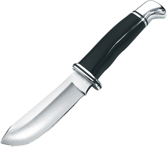 BUCK Knives Black Phenolic Handle Skinner Knife + Black Leather Belt Sheath 103