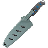 Buck 150 Hookset Salt Water Cleaver Blue & Gray TPE 5Cr15MoV Fixed Blade Knife 150BLS