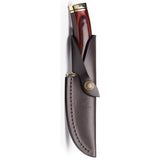 Buck Vanguard Rosewood 420HC Stainless Drop Pt Fixed Blade Knife w/ Sheath 192BO22