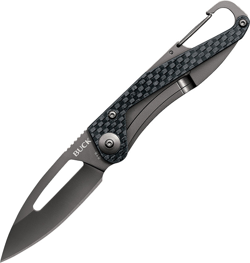 BUCK Knives Apex Framelock Black Carbon Fiber Handle Folding Blade