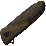 Buck Sprint Ops Linerlock Green Micarta Folding S45VN Reverse Tanto Pocket Knife 843GRS