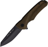 Buck Sprint Ops Linerlock Green Micarta Folding S45VN Reverse Tanto Pocket Knife 843GRS