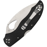 Byrd Harrier 2 Lockback Black Folding 8Cr13MoV Serrated Pocket Knife 01SBKWC2