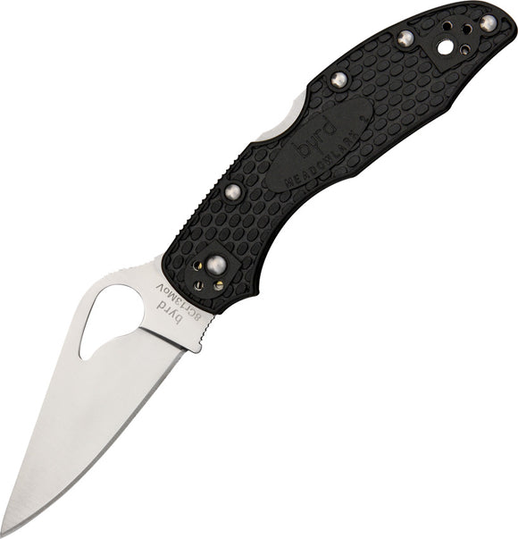 Byrd Meadowlark 2 Lockback Stainless Folding Blade Black FRN Handle Knife 04PBK2