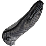 Civivi Synergy3 Linerlock Black G10/CF Folding Tanto Damascus Knife 20075BDS1