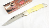 Case XX Hunter Yellow Smooth Handle Folding Pocket Knife 3165CV - 00735
