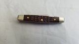 Case XX Small Brown Delrin Handle Folding Pocket Pen Knife 6233SS 083