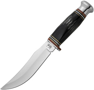 Case XX Hunter 10" Fixed Swept Skinner Black Buffalo Horn Handle Knife OPEN BOX