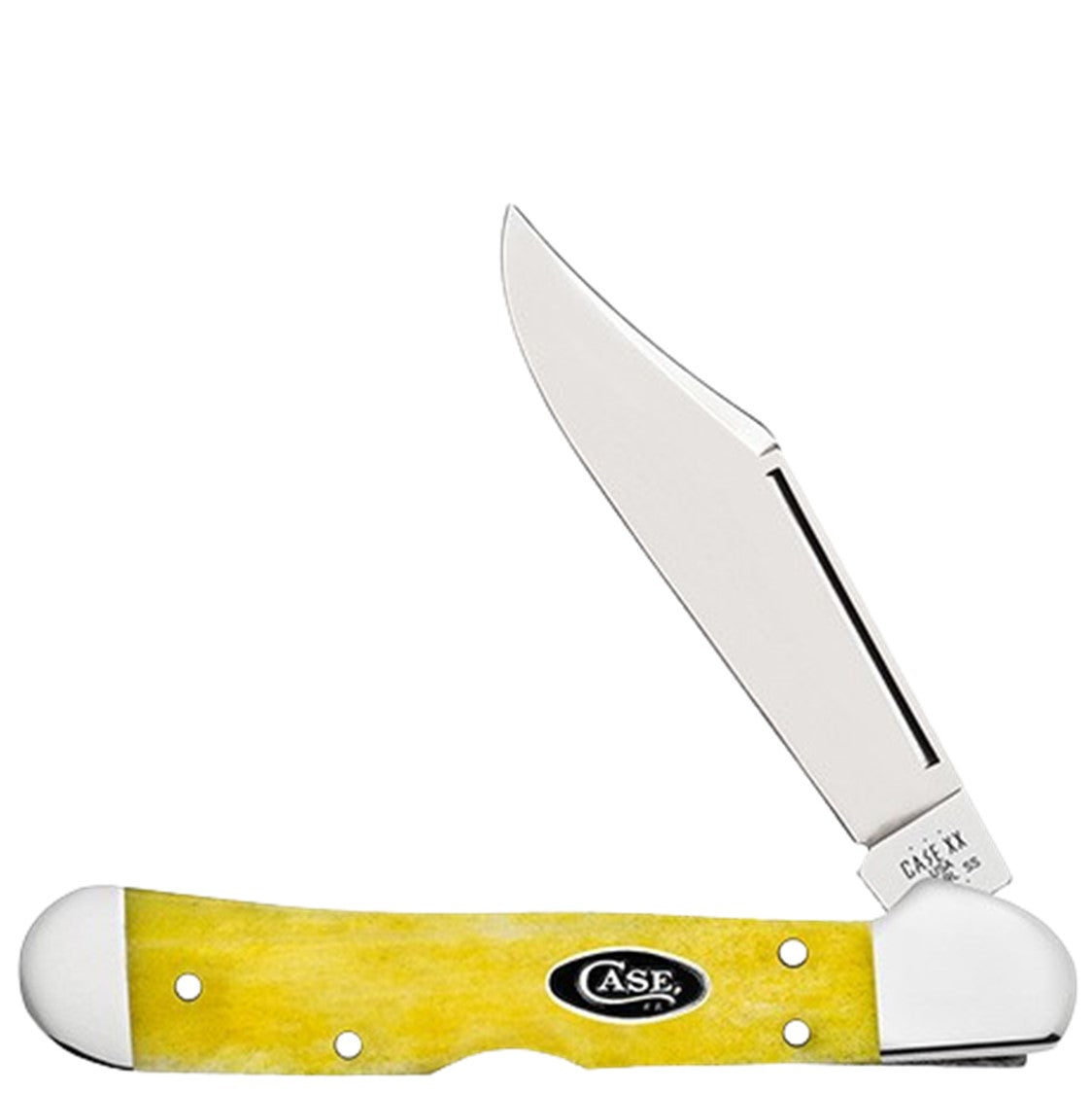 Case Cutlery Mini Copperlock Yellow Bone Folding Pocket Knife 20034