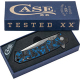 Case Cutlery Marilla Framelock Blue CF & Aluminum Folding S35VN Knife 25895