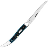 Case Cutlery Toothpick Mediterranean Blue Bone Folding Steel Pocket Knife 51855