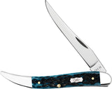 Case Cutlery Toothpick Mediterranean Blue Bone Folding Steel Pocket Knife 51855