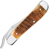 Case Cutlery Russlock Antique Rogers Tan Bone Folding Steel Pocket Knife 52850