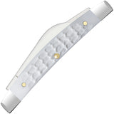Case Cutlery Small Congress White Jigged Synthetic Folding Stainless Pocket Knife 60198