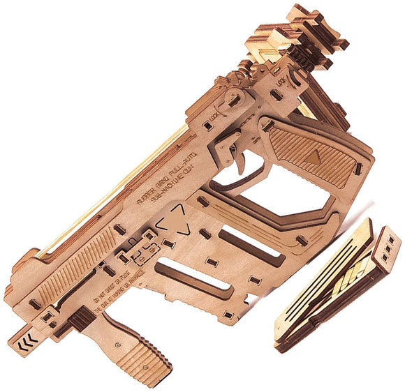Caliber Gourmet 3D Wood Rubber Band Gun Puzzle P2L02MG