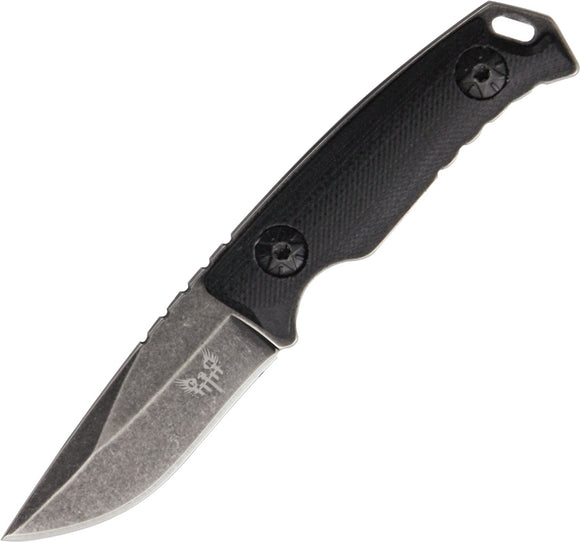 Combat Ready Black G10 Stainless Fixed Blade Neck Knife w/ Sheath 106