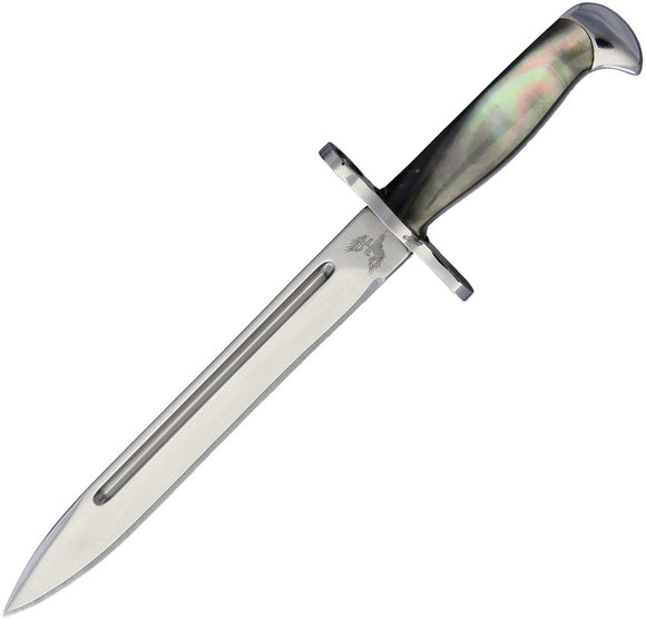 Combat Ready Mini M1 Black Pearl Mirror Stainless Fixed Blade Knife 350
