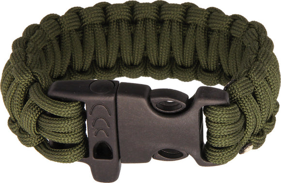 Combat Ready 9'' OD Green Paracord Survival Bracelet 362