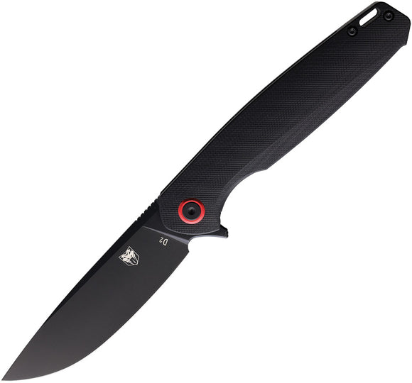 Cobratec Knives Rath Linerlock Black G10 Folding D2 Pocket Knife TRATHBLK
