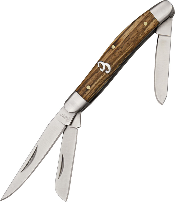 Cattleman's Cutlery Sagebrush Stockman Zebra Wood Handle Folding