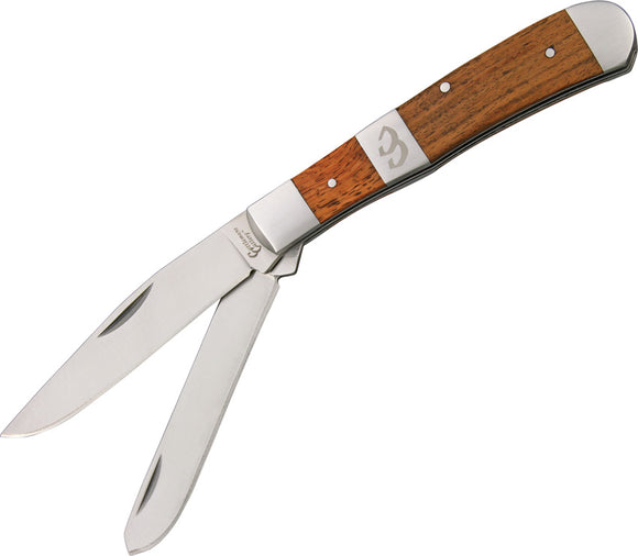 Cattleman's Cutlery Stockyard Trapper Rosewood 3Cr13 Folding Knife 0002RW2