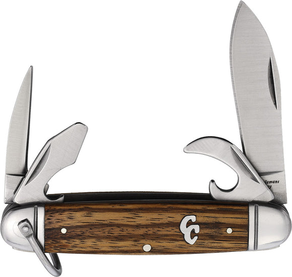 Cattleman's Cutlery Sagebrush Trail Scout Zebrawood Folding Pocket Knife 0093ZW