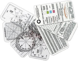 ESEE Set of 7 Instruction White Compass & Map Clear Overlay Training Cards