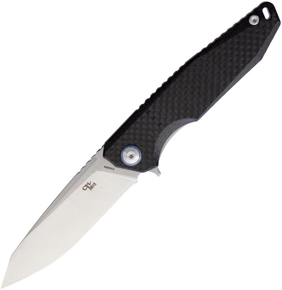 CH Knives Framelock Carbon Fiber/Titanium Folding D2 Steel Pocket Knife 3004