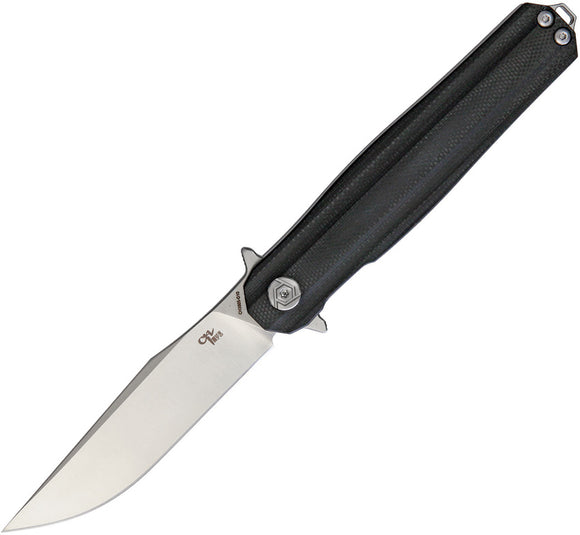 CH KNIVES Linerlock Black G10 Folding D2 Pocket Knife Flipper 3505bk