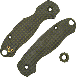 Chroma Scales Spyderco Para 3 OD Green Knife Handle Scales w/ Bead 10033008