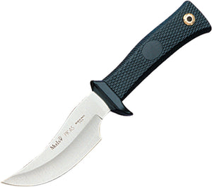 Muela Upswept Skinner Black Handle Fixed Knife w/ Leather Belt Sheath CIPK