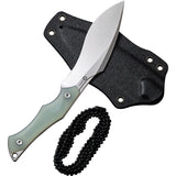 Civivi Vaquita II Jade G10 Nitro-V Mini Kukri Fixed Blade Neck Knife 047C2