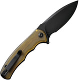 Civivi Mini Praxis Linerlock Ultem Folding Black D2 Steel Pocket Knife 18026C5