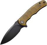 Civivi Mini Praxis Linerlock Ultem Folding Black D2 Steel Pocket Knife 18026C5