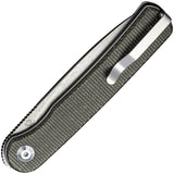 Civivi Stylum Slip Joint Dark Green Micarta Folding 10Cr15CoMoV Knife 20010BC - On Sale