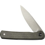 Civivi Stylum Slip Joint Dark Green Micarta Folding 10Cr15CoMoV Knife 20010BC - On Sale