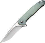 Civivi Mini Sandbar Pocket Knife Linerlock Jade G10 Folding Nitro-V Blade 200112
