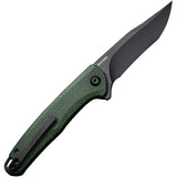 Civivi Mini Sandbar Pocket Knife Linerlock Green Micarta Folding Nitro-V 200113