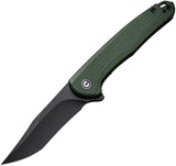 Civivi Mini Sandbar Pocket Knife Linerlock Green Micarta Folding Nitro-V 200113